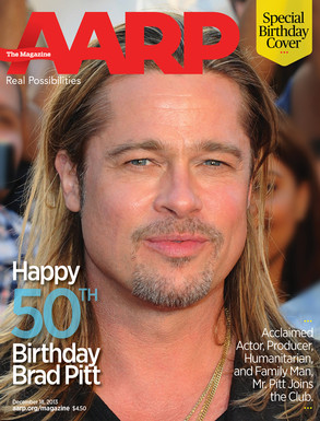 Brad Pitt, AARP Cover Brad Pitt, AARP Cover